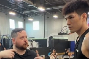 马尔卡宁的私人训练师进行指导!经纪人晒陈国豪在美国特训的视频
