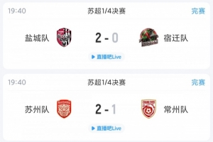 苏超综述:常州遭苏州绝杀+丢点无缘绝平,盐城主场2-0轻取宿迁